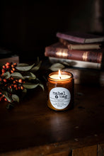 Load image into Gallery viewer, Library soy candle by mabel + meg sitting next to books